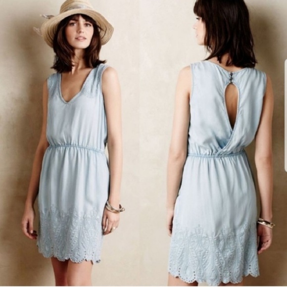 Anthropologie Dresses & Skirts - Holding Horses Chambray Dress